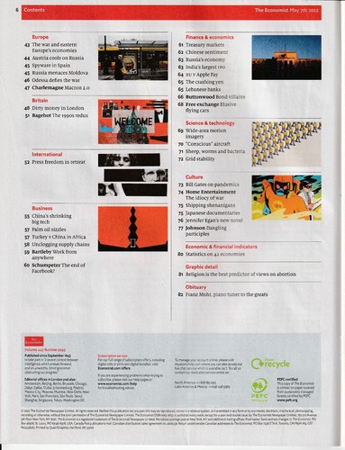 THE ECONOMIST ~ May 7-13, 2022 -- How to save the Supreme Court - Picture 3 of 6