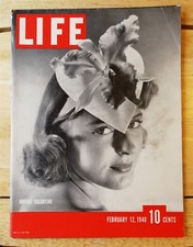 Life Magazine February 12, 1940 - Mickey Rooney - WWII Nazis - John Barrymore
