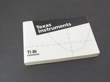 Texas Instruments TI-86 Graphing Calculator Guidebook Manual Instructions Book
