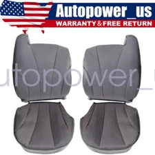 For Chevy Silverado 1999-2001 Driver Passenger Bottom Top Cloth Seat Cover