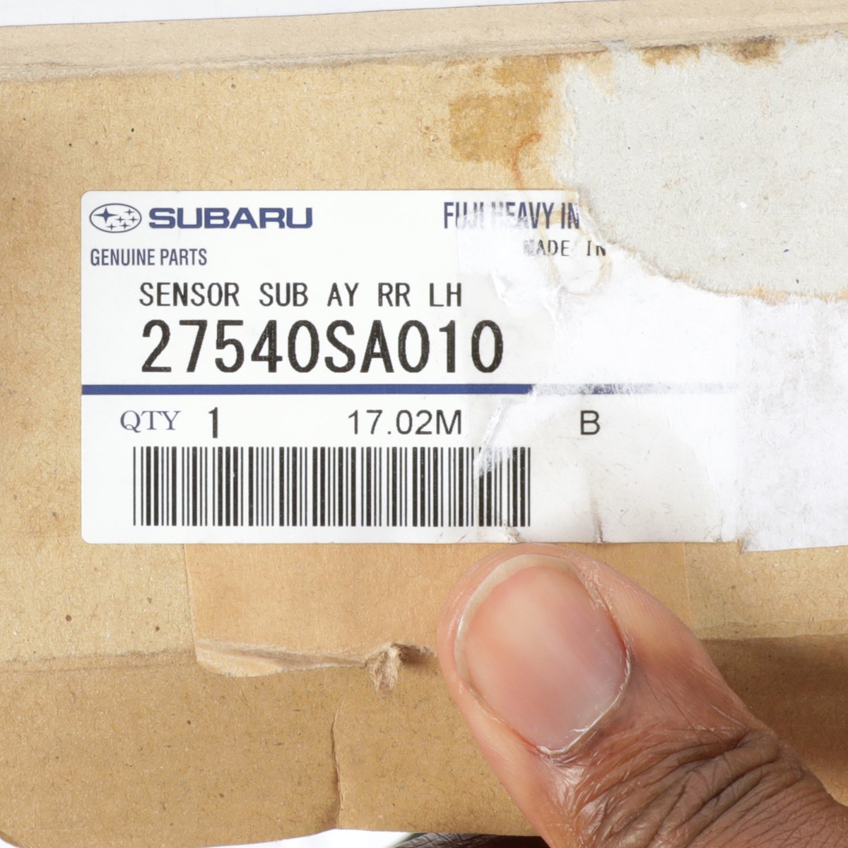 Genuine OEM Subaru 27540SA010 Left Rear ABS Wheel Speed