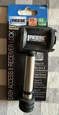 New Reese Easy Access II Receiver Lock 1/2" - 5/8" Pin Up to 2" Receiver 7057033