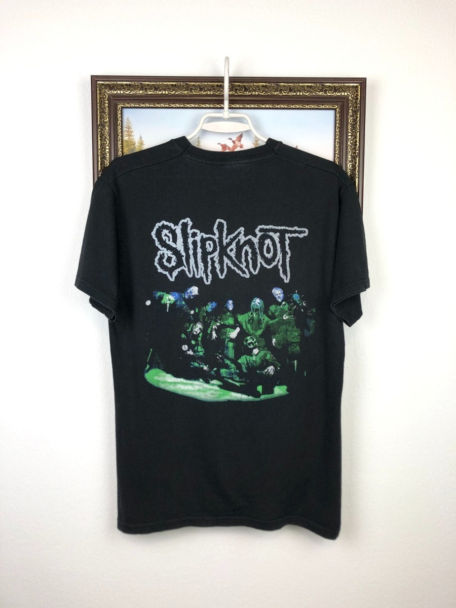 Vintage Slipknot Band Rock Tee Over Print Iowa Shirt Black Rare