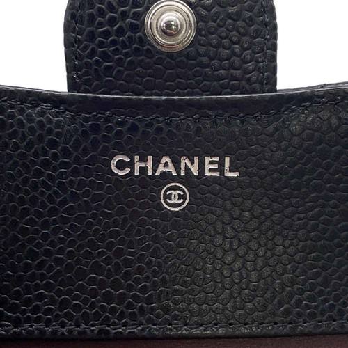 CHANEL Tri-fold wallet Size Small Calfskin Black AP0231 - Imagen 7 de 9
