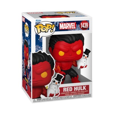 Marvel Holiday Red Hulk With Snowman POP Vinyl Figure #1439 Funko