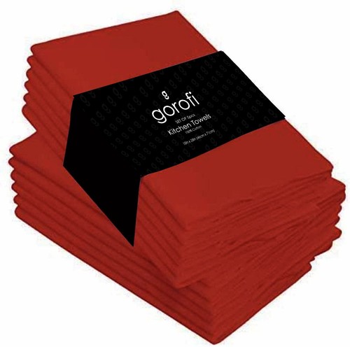 12 Pack 100% Cotton Daily Use Oversized Dinner Napkins 50 x 50 CM-20 x 20 inch - Picture 5 of 9