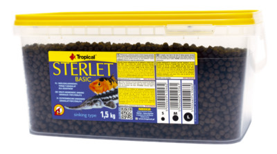 Tropical Sterlet Basic S Granulat 3 Liter - Gartenteich Futter für Störe Welse