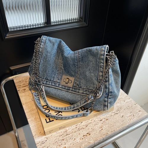 Denim Bag Women Shoulder Bags Tote Bag Class Commuting Crossbody Bags Women - Picture 2 of 21