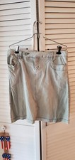 Gap Stretch Size 6 Green Cordoruy Skirt 34" Waist x 21" Length 