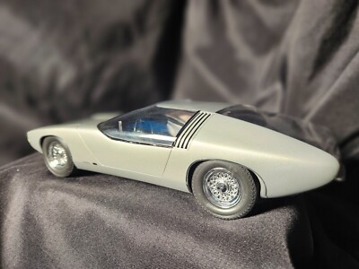 RARE BOS Models Opel CD Concept 1969 Silver 1:18 Scale Inv. #0712