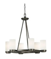 Kenroy Home 91766sbz Toronto 6 Light Chandelier, Satin Bronze Finish, New, Free Kenroy Home 91766sbz Toronto 6 Light Chandelier, Satin Bronze Finish, New, Free