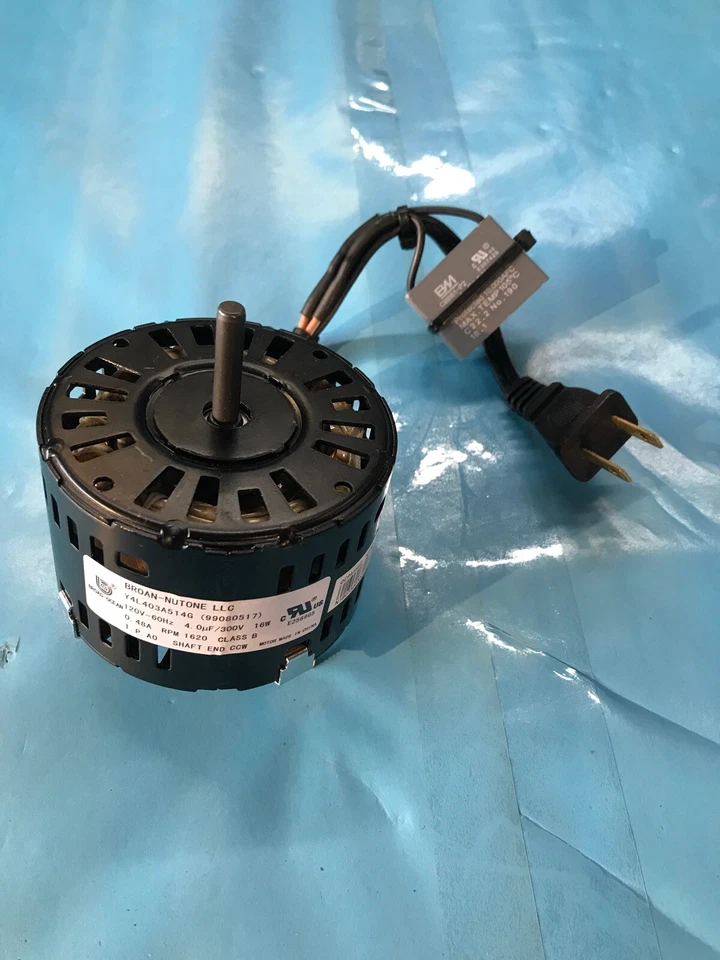 Broan Nutone Y4L403A514G (99080517) reemplaza Broan 71731246,48 amperios 1620 rpm CCW Foto 4 de 4