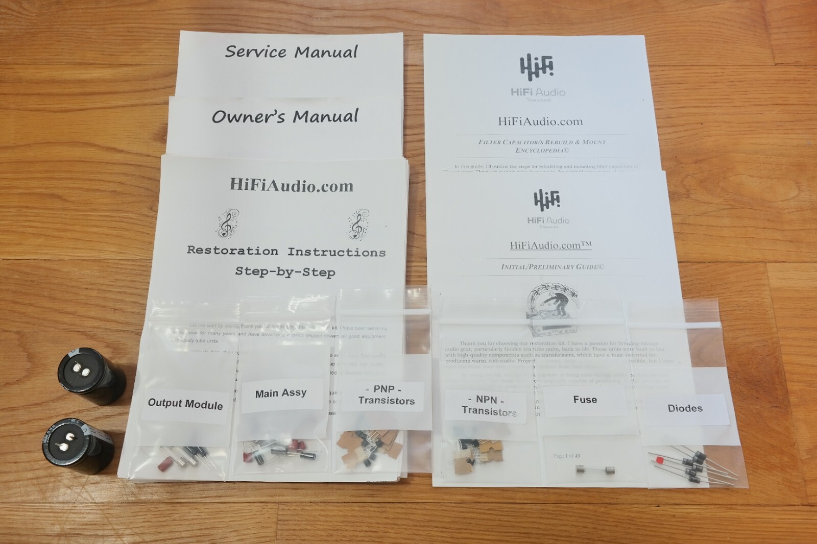 Crown D75a restoration kit repair service fix recap capacito