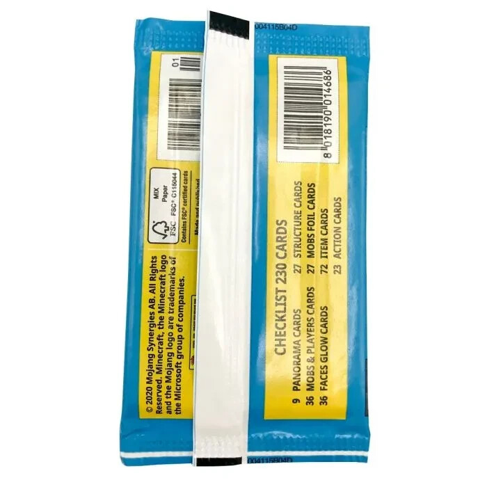 2021 Panini Minecraft Adventure Trading Cards Factory Sealed