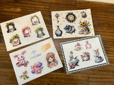 BRAND NEW UV-coated Weatherproof Vinyl Alice in Wonderland Sticker Pack