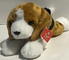Aurora Flopsie Buddy Beagle Dog Plush Stuffed Animal 12  Realistic Puppy New