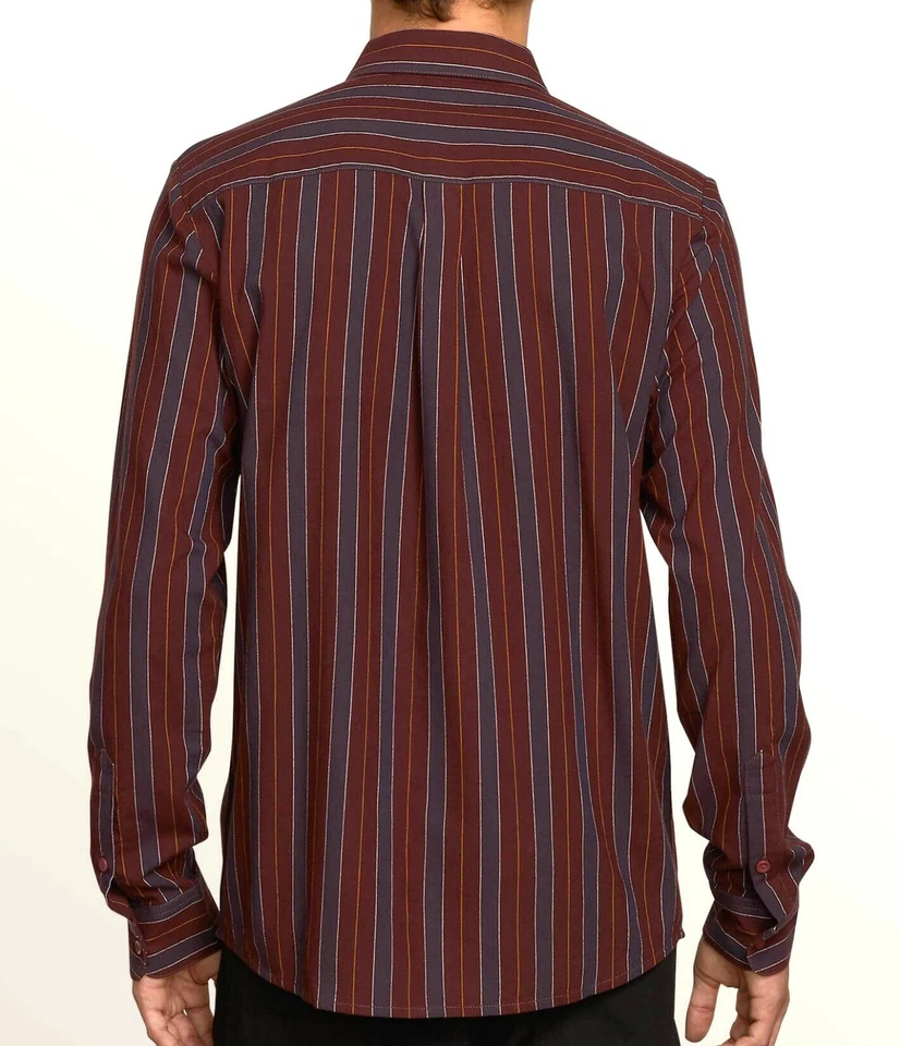 VOLCOM Men's CLASHER L/S Button-Up Shirt - BXB - XL - NWT - Image 2 of 2