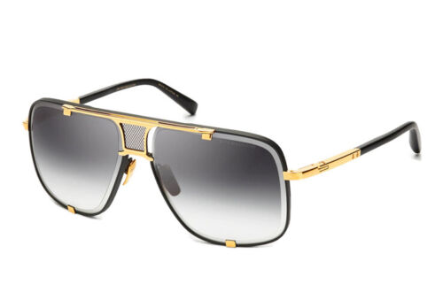 DITA Mach Five DRX 2087-A Matte Black Yellow Gold 18K / Gray Gradient  Sunglasses