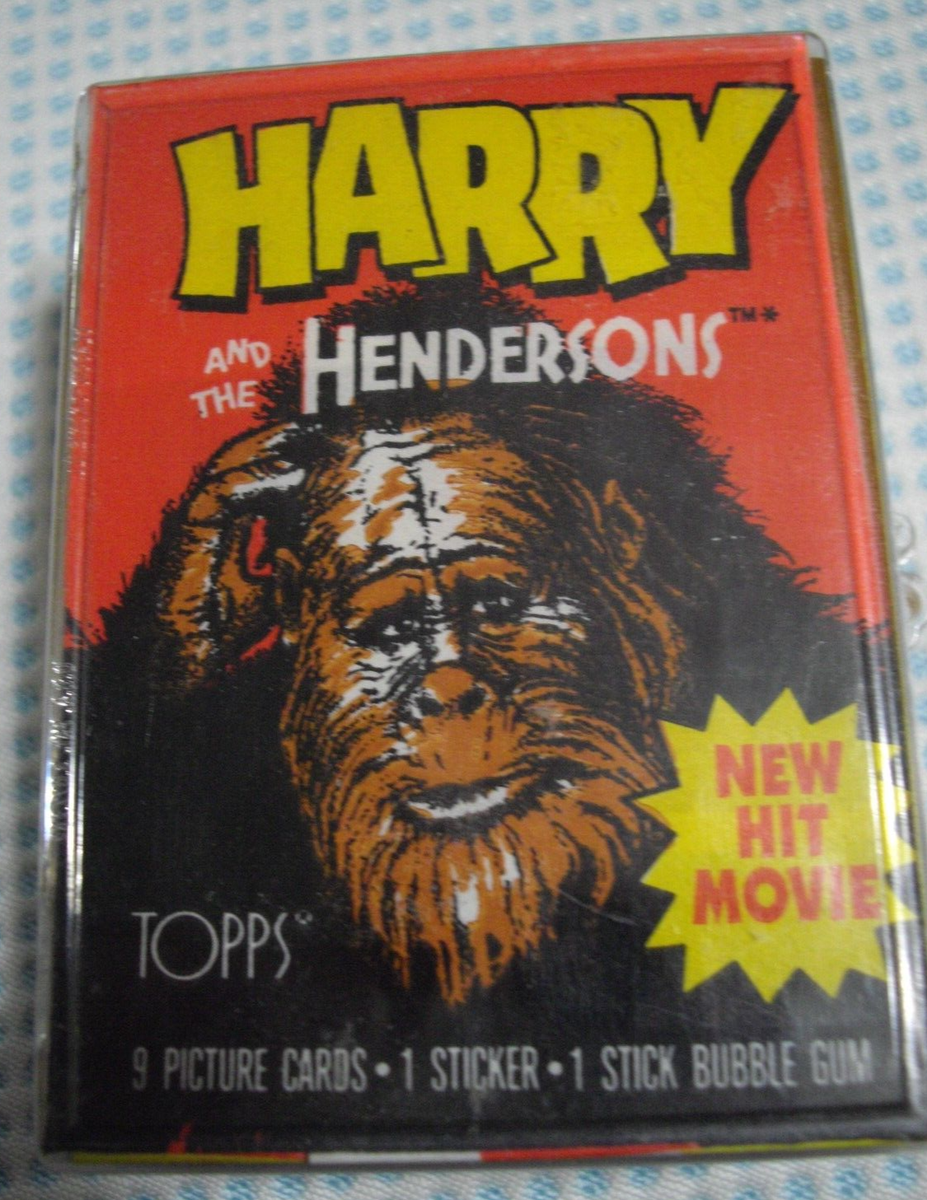 1987 TOPPS HARRY & THE HENDERSONS COMPLETE 77 CARD BASE SET MINT