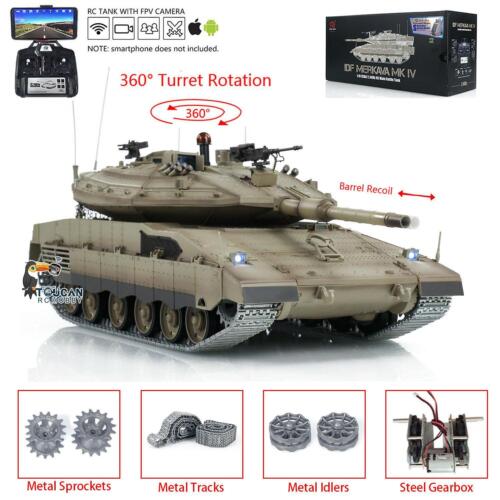 1/16 HengLong RC Infrared Battle Tank BB IR 3958 IDF Merkava MK IV FPV 360Turret - Picture 4 of 24
