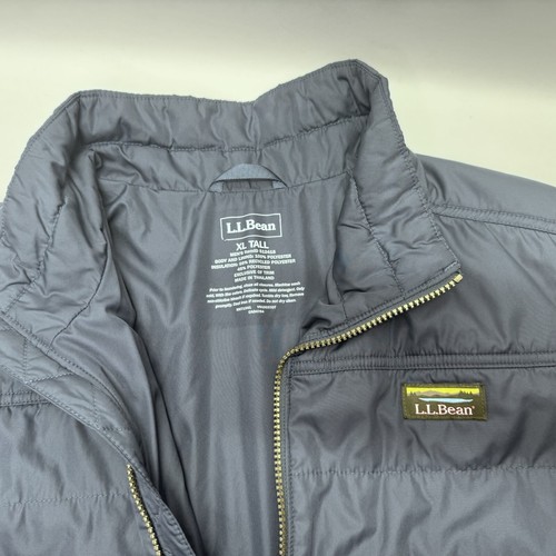 L.L.BEAN Men's Mountain Classic Puffer Jacket in Gunmetal Gray Navy XL TALL - Picture 8 of 17