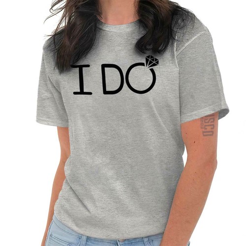 I Do Wedding Bride Bachelorette Party Gift Womens Graphic Crewneck T Shirt Tee - Picture 10 of 13