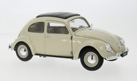 Welly WEL18040BEIGE - 1/18 / Vw KäFer Brezelfenster, Beige, 1950 - Neu