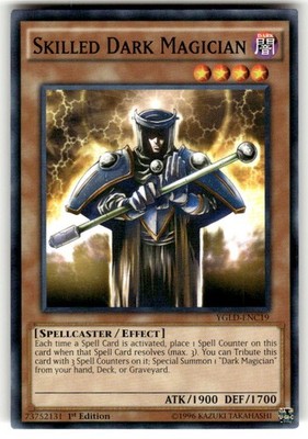 Skilled Dark Magician YGLD-ENC19 King of Games: 1st Edition