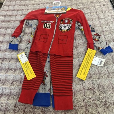 Nickelodeon Paw Patrol 4 Pc Cotton Pajamas Set Size 3T Mix & Match