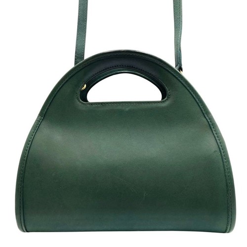 COACH 9942 Vintage Green Leather Shoulder Bag Crossbody USA Made 2Way - Picture 2 of 10