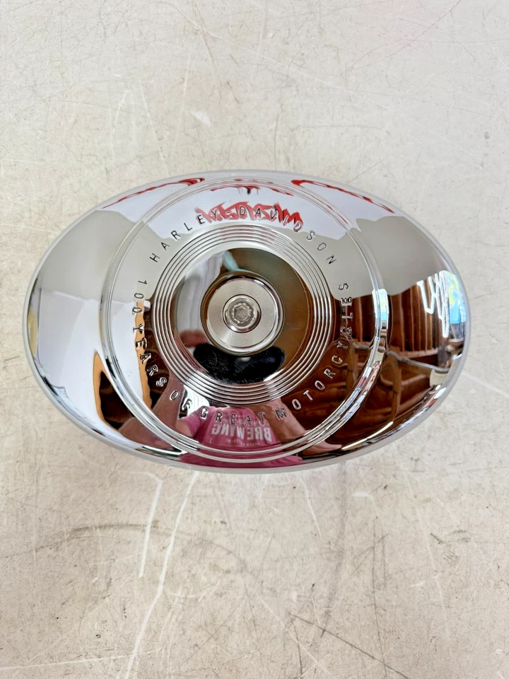 2003 HARLEY ELECTRA GLIDE 100th Anniversary Air Cleaner Housing Chrome Cover - Image 2 of 4