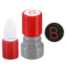 Letter Stamps Self Inking, Character B Alphabet Teacher Stamp Initial Stamp M...