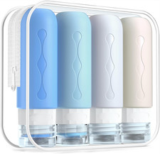 TSA Approved Travel Bottles for Toiletries - 3Oz Size Containers, BPA Free, Leak