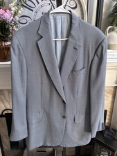 BRIONI men's sport jacket 97 cashmere 3 silk sport jacket - blue - US 46R 44R