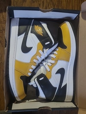 Nike Air Jordan 1 Mid Yellow Ochre-Black-White Sz 8.5 [DQ8426-701]