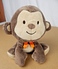 Carter's Child of Mine BABY MONKEY Orange Bow 2011 Stuffed Plush 6" 83117