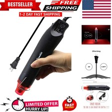 Pistolet à Chaleur Long 6.56FT, Version Mise à Jour Mini Pistolet à Air Chaud Portable, Électrique 300W...