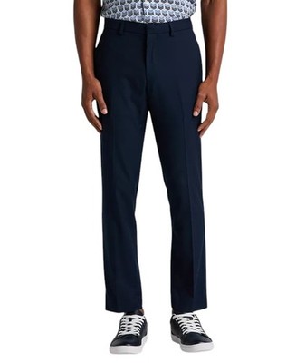 Perry Ellis Portfolio Mens Slim fit Dress Pants 29 / 30 Blue Solid