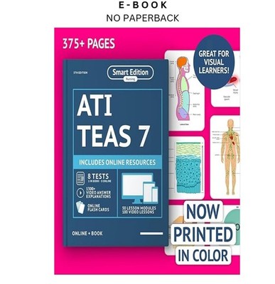 ATI TEAS 7 Study Guide 2026 Printed In Color: Smart Editi, Smart Edition 2025