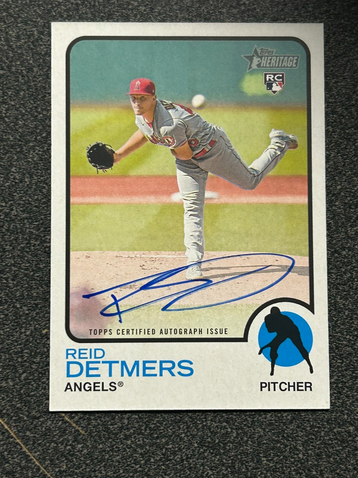 2022 Topps Heritage Reid Detmers RC Real One Auto #ROA-RD