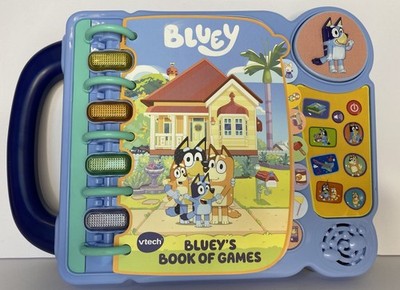 VTech Bluey's Book of Games Plays Music Lights Flash & Talks for Kids 80-541200