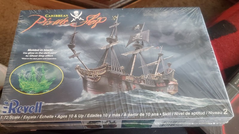 Revell Caribbean Pirate Ship 1:72 Scale Skill Level 2 Open Box, Sealed Bags
