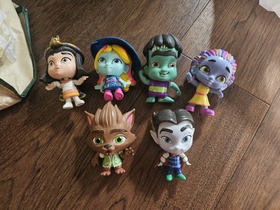 Lot of 6 Netflix Super Monsters 4'' vinyl toy figures by Hasbro Used Condition 