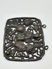 1850 Chinese (Canton / Guangdong) Repoussé Appliqué Plaque with Qilin and Child — photo 2