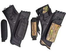4 Tubes Waist Hip Bag Belt Archery Arrow Quiver Back Pouch Holder Bow Hunting+