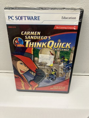 Carmen Sandiego's Think Quick Challenge Game The Learning Company PC MAC 99 NEW 