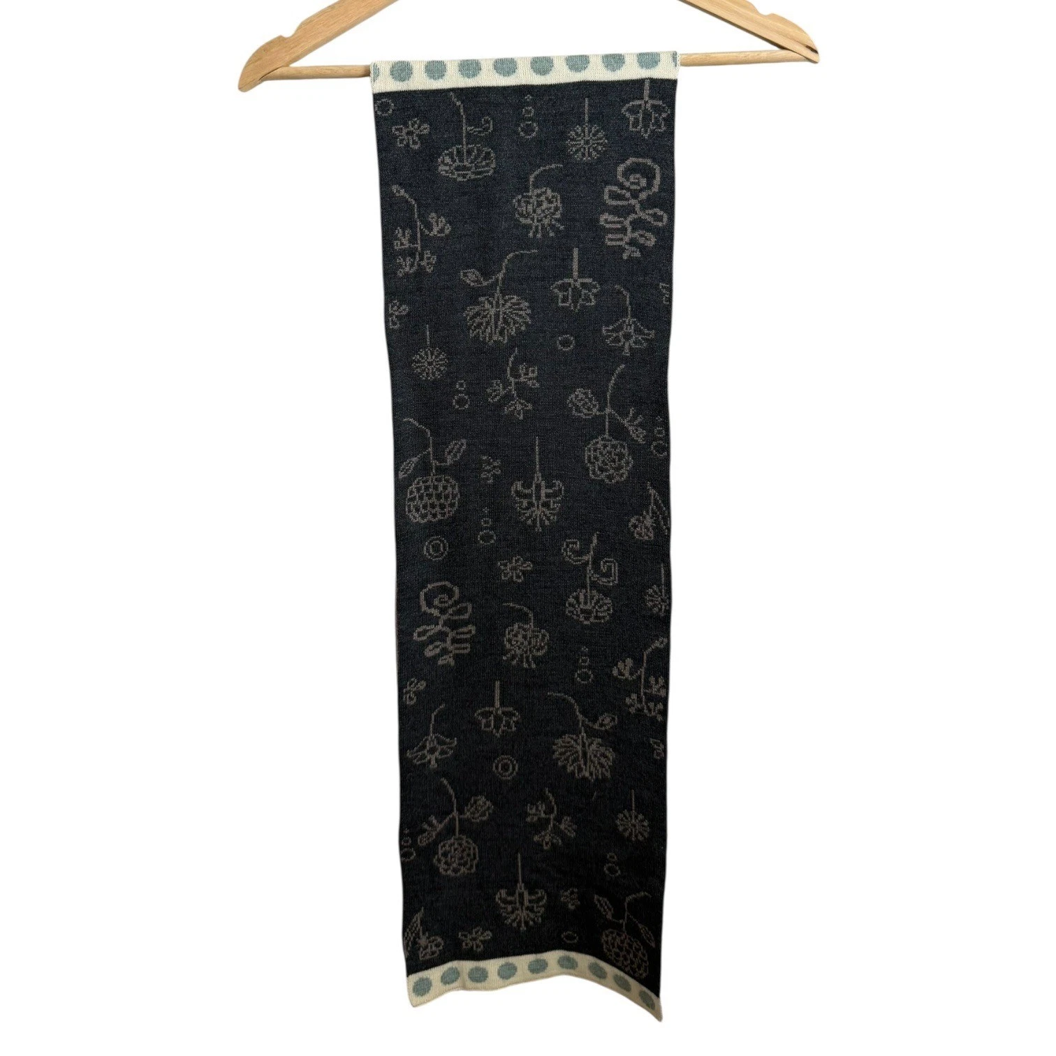 Smartwool Floral Merino Wool Scarf Granola Boho
