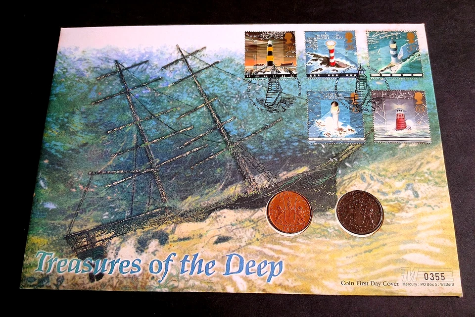 Britain "SHIPWRECK ~ TREASURES OF THE DEEP" 2 x 1808 Sunken Treasure Coin Cover - Image 2 of 4