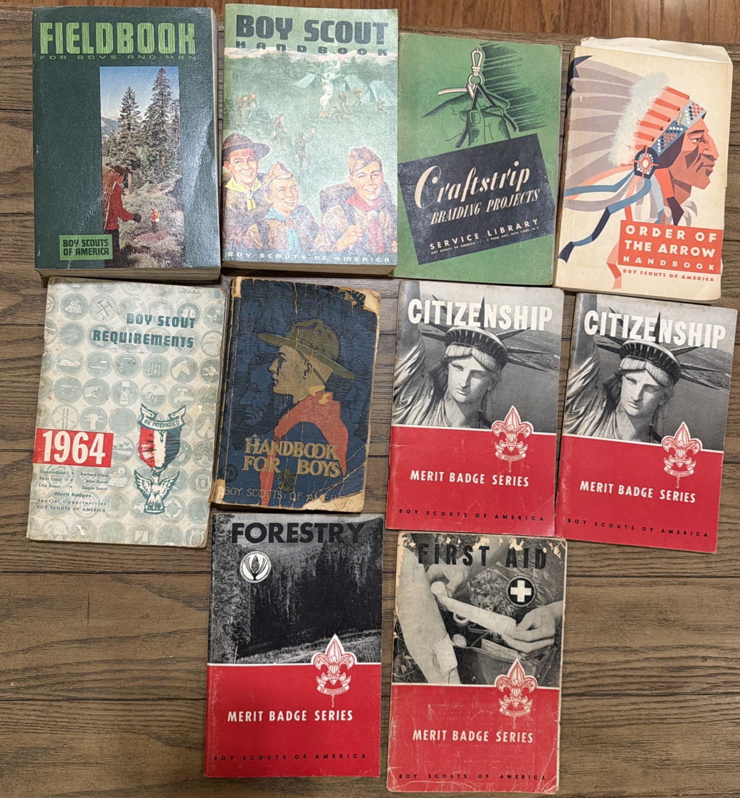 Lot of 10 Boy Scouts of America BSA Vintage Books 1940s-1960s | eBay