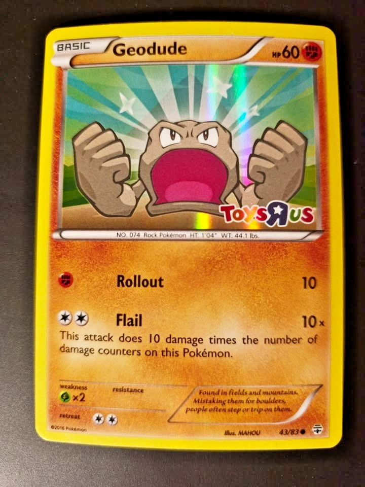 Geodude Toysrus 43/83 Pokemon Card Lp